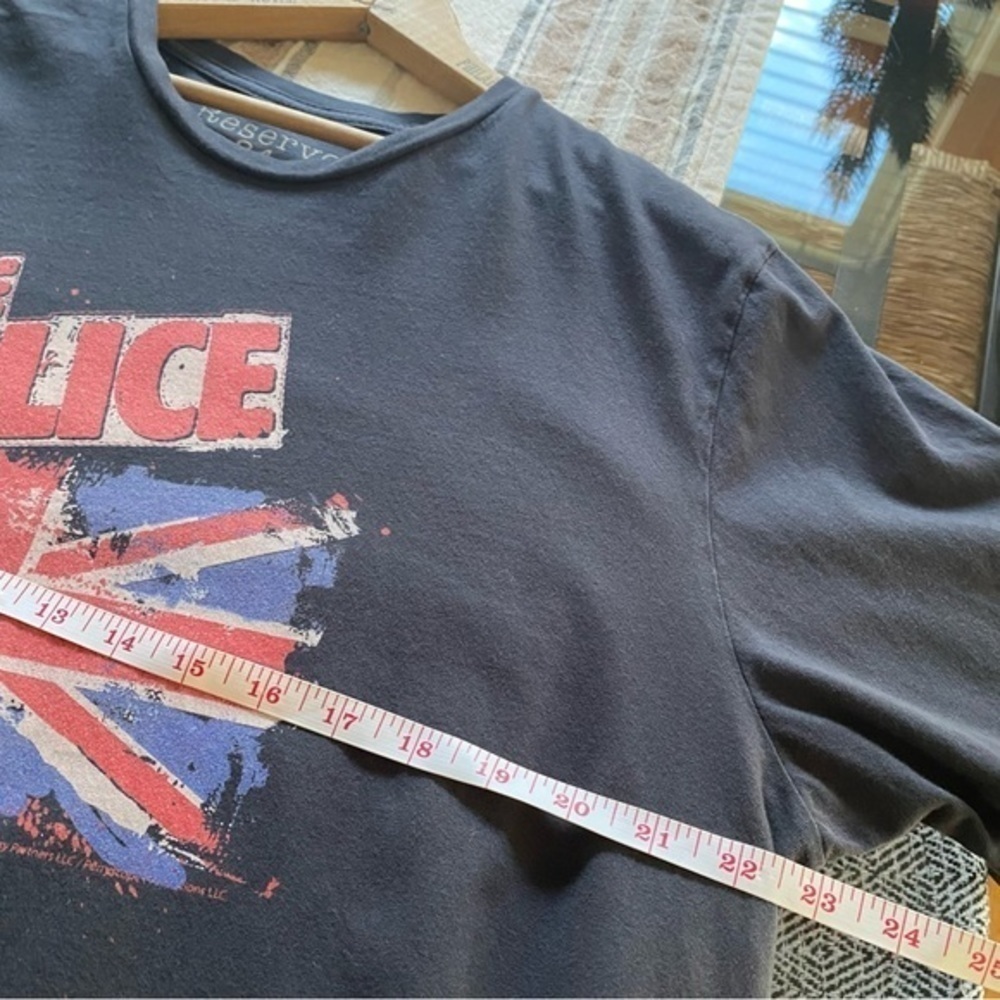 Blue 84 Reserve Collection The Police Band Shirt Dark Gray Union Jack Graphic XL - Picture 8 of 11